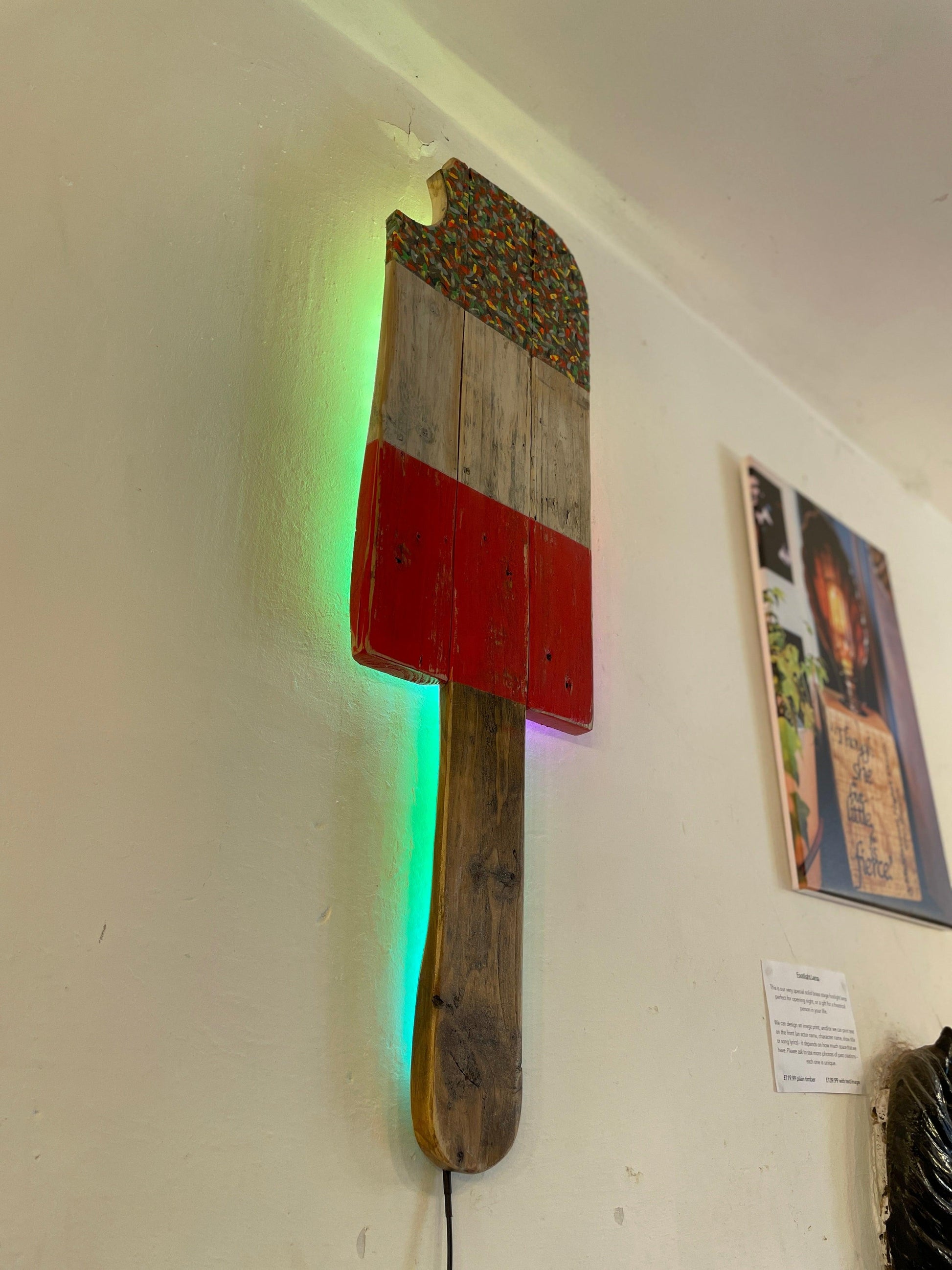 Colour Changing LED Lolly Wall Light