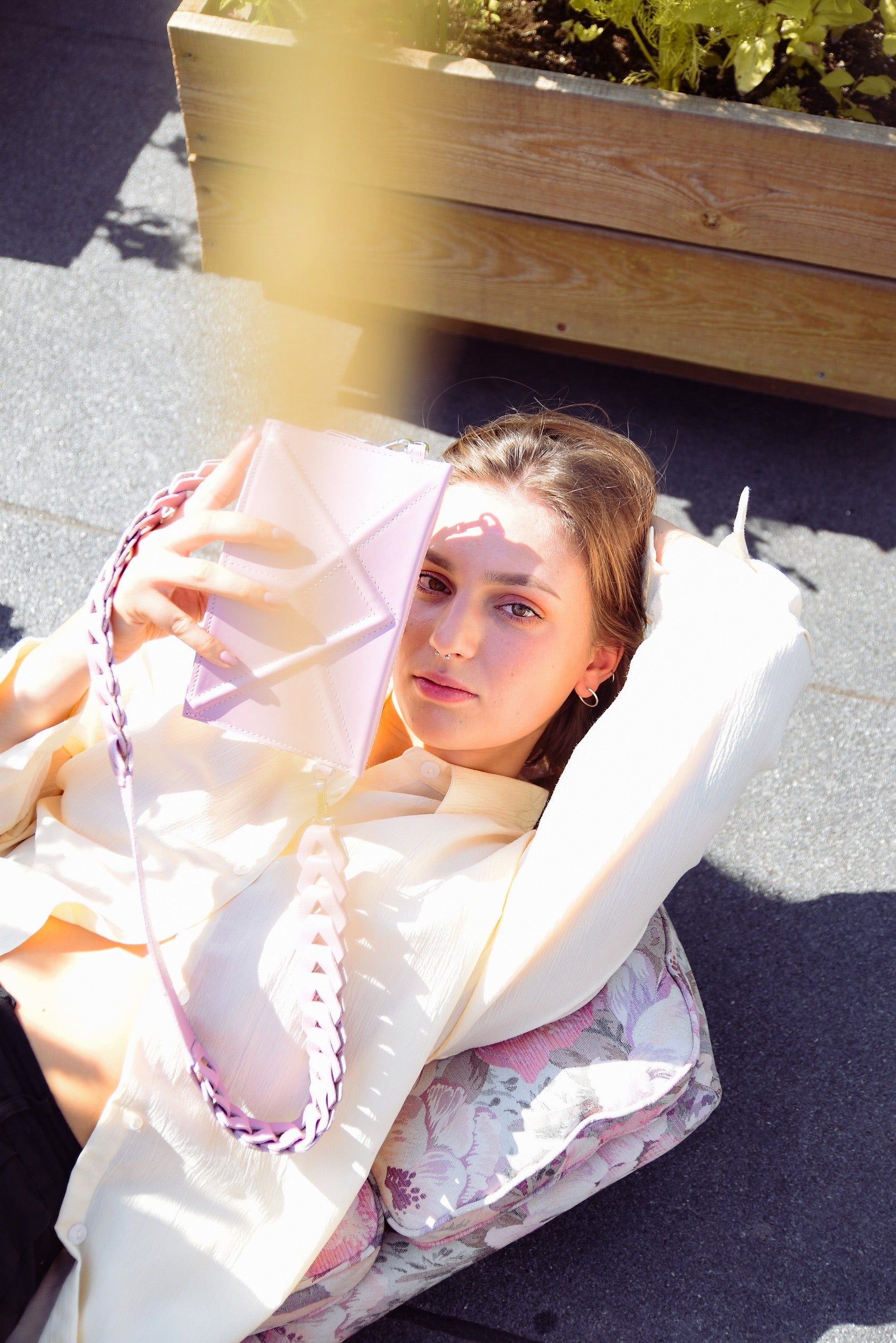 Facet Clutch Bag by Gerda Retter - Premium Spanish Leather Handcrafted in Estonia by Gerda Retter Design at www.brixbailey.com