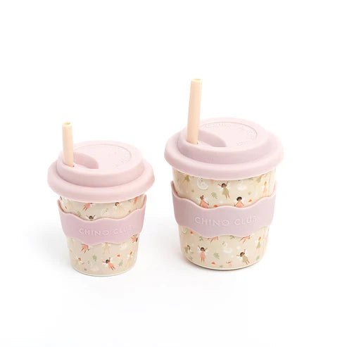 Fairy Reusable Cup 8oz with Straw
