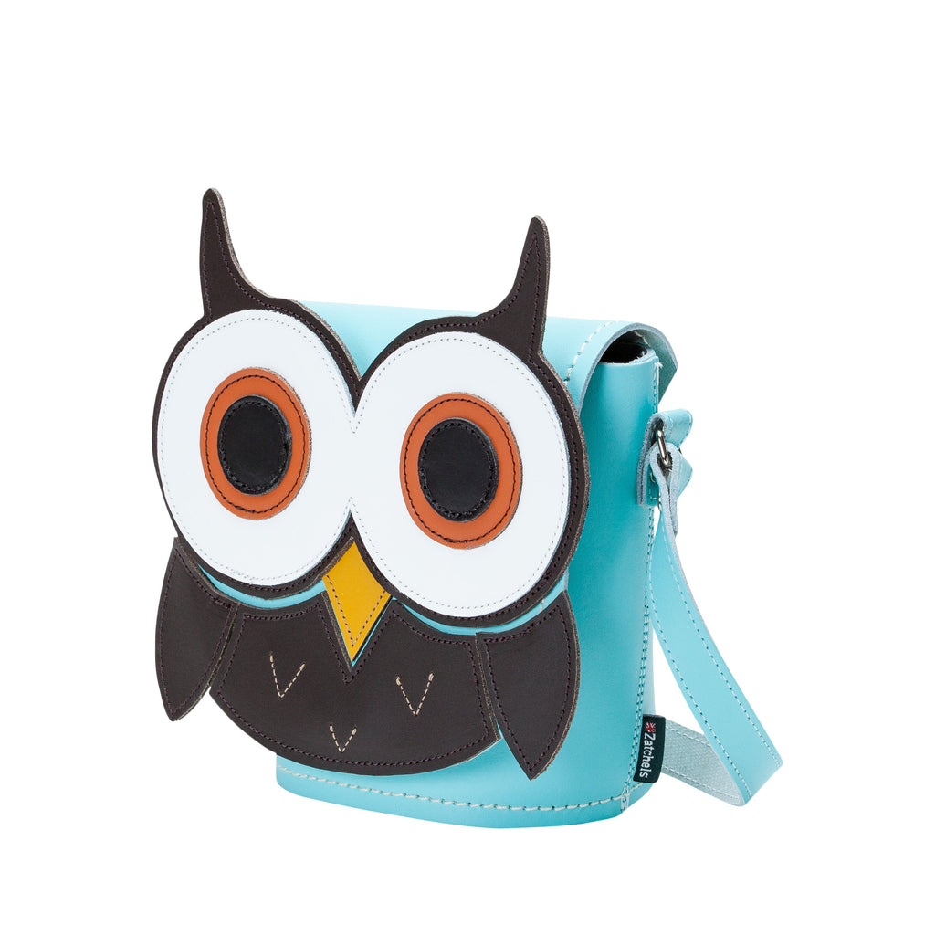 Owl Handmade Leather Barrel Bag