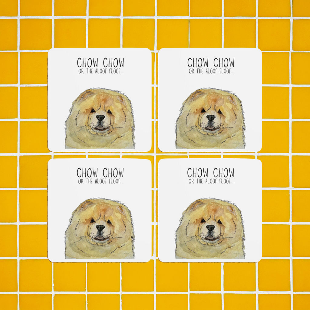 Fawn Chow Chow Coasters Pack of 4