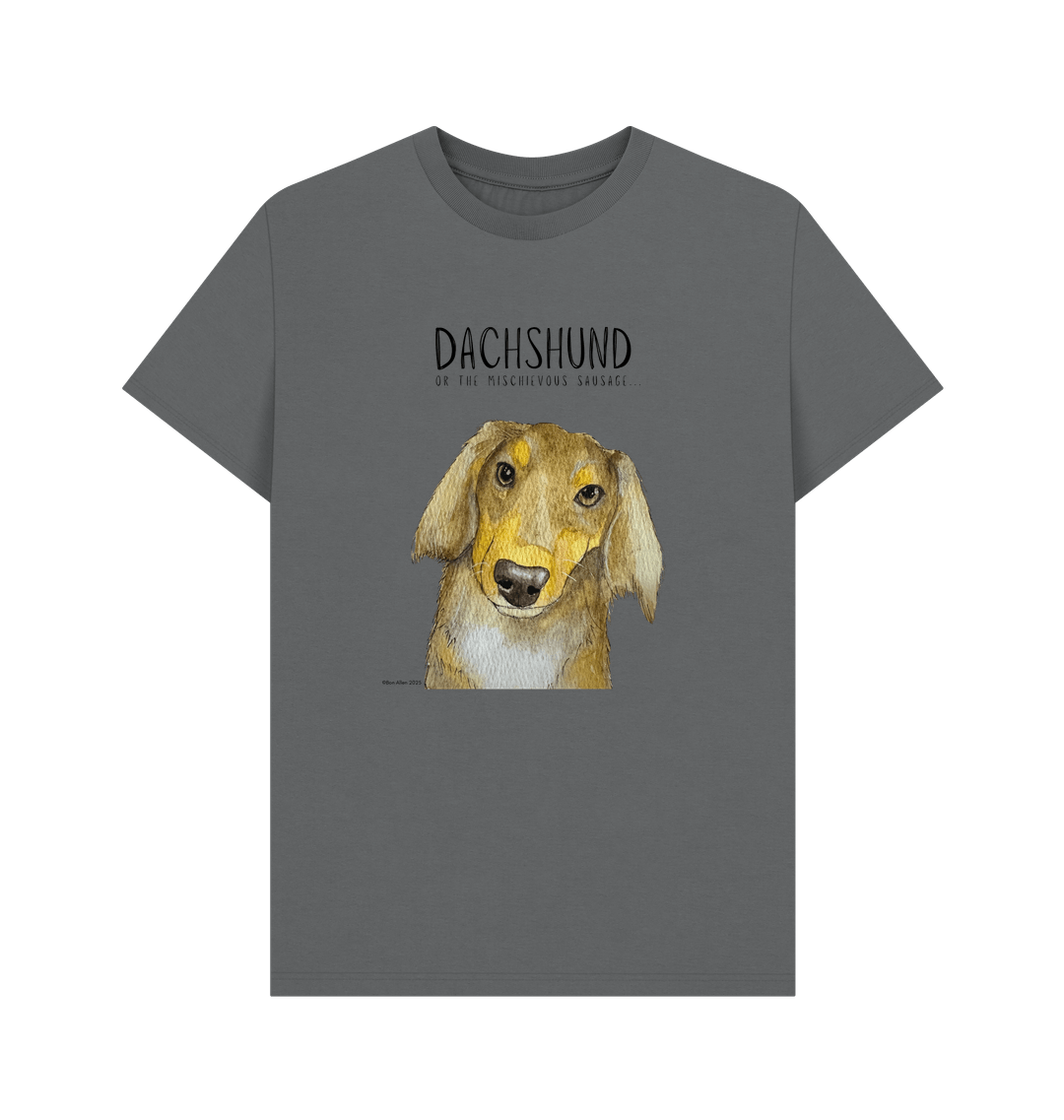 Long Haired Dachshund Tee Mischievous Hot Dog Energy