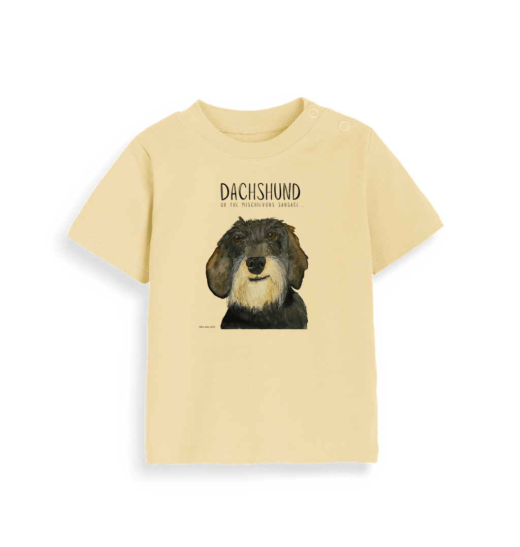 Organic Wire Haired Dachshund Baby Tee