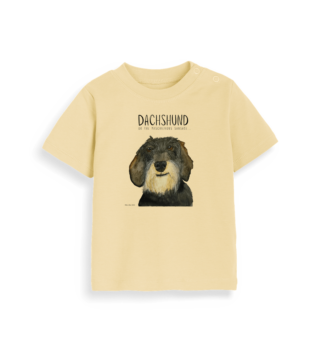 Organic Wire Haired Dachshund Baby Tee