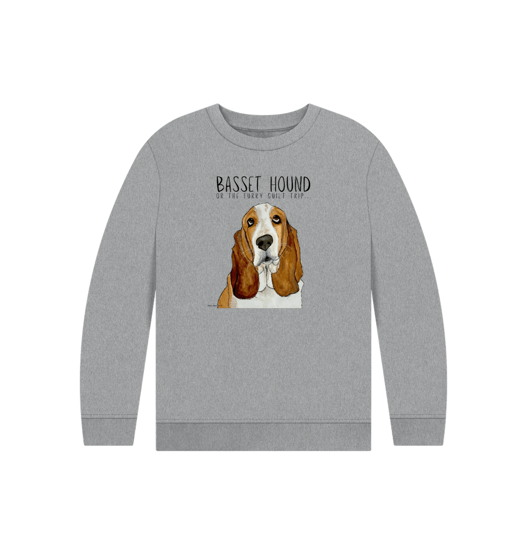Basset Hound Child's Sweatshirt in Organic Cotton