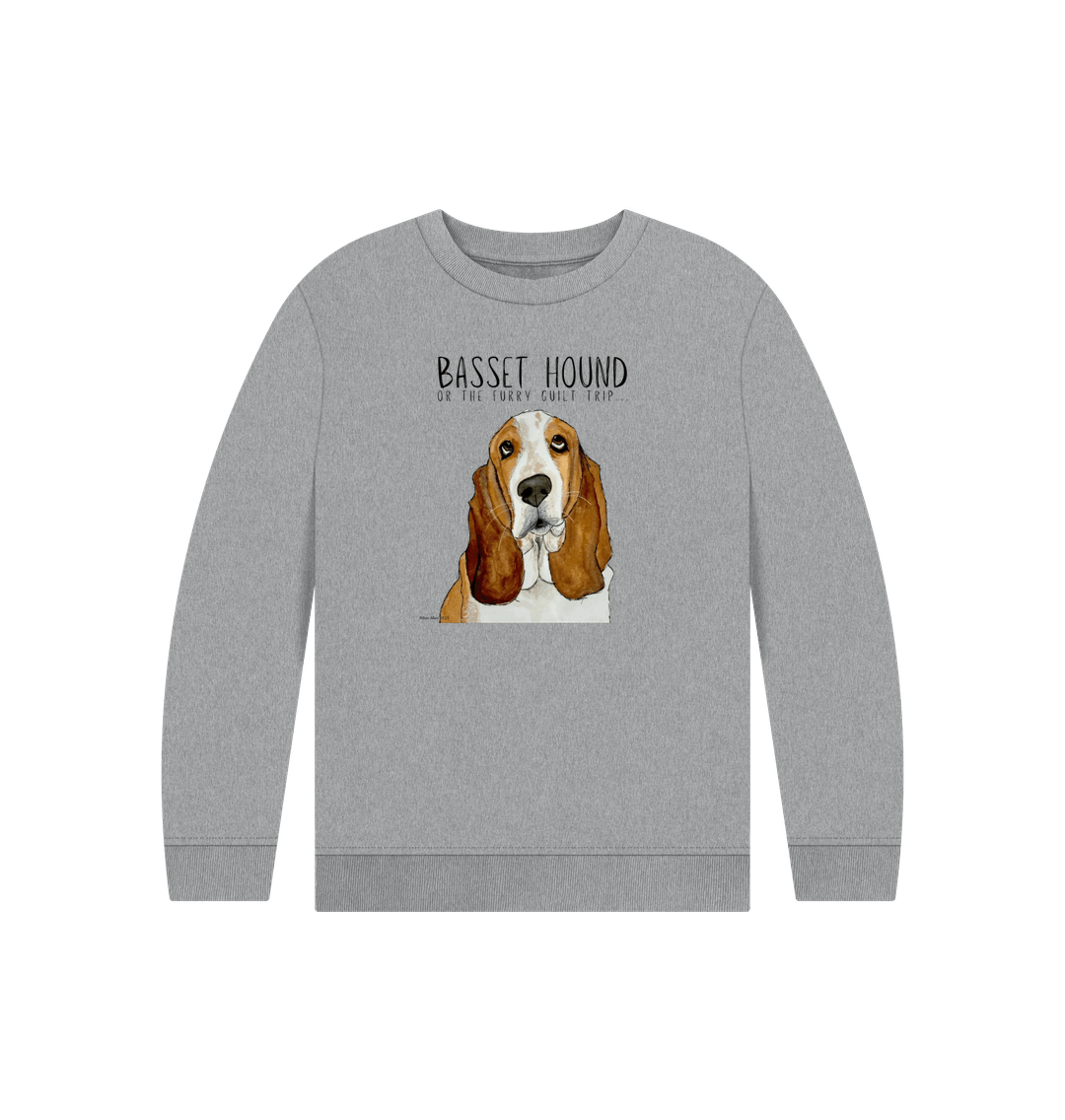 Basset Hound Child's Sweatshirt in Organic Cotton