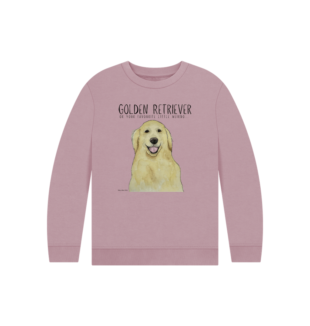 Golden Retriever Kids Sweatshirt for Little Weirdos with Big Hearts