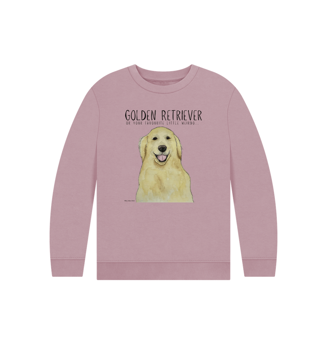 Golden Retriever Kids Sweatshirt for Little Weirdos with Big Hearts