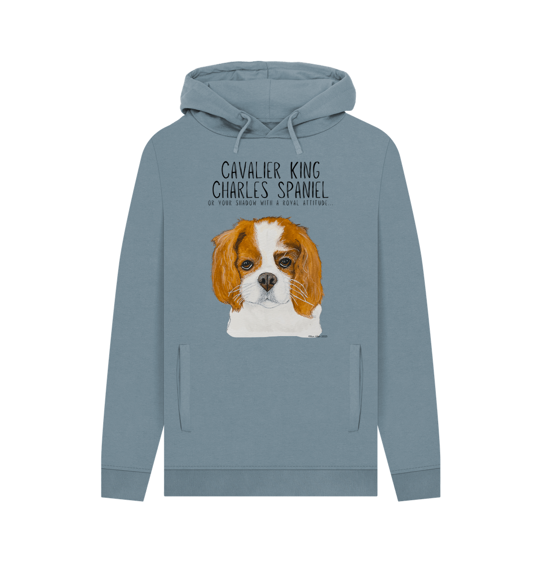 Crowned and Cozy Cavalier King Charles Spaniel Men's Hoodie