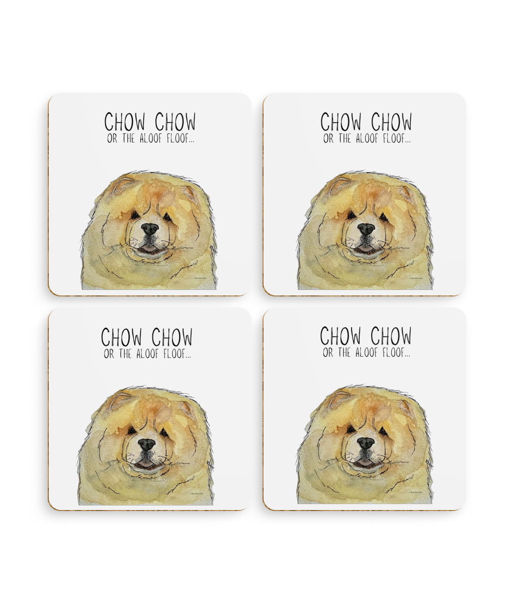 Fawn Chow Chow Coasters Pack of 4