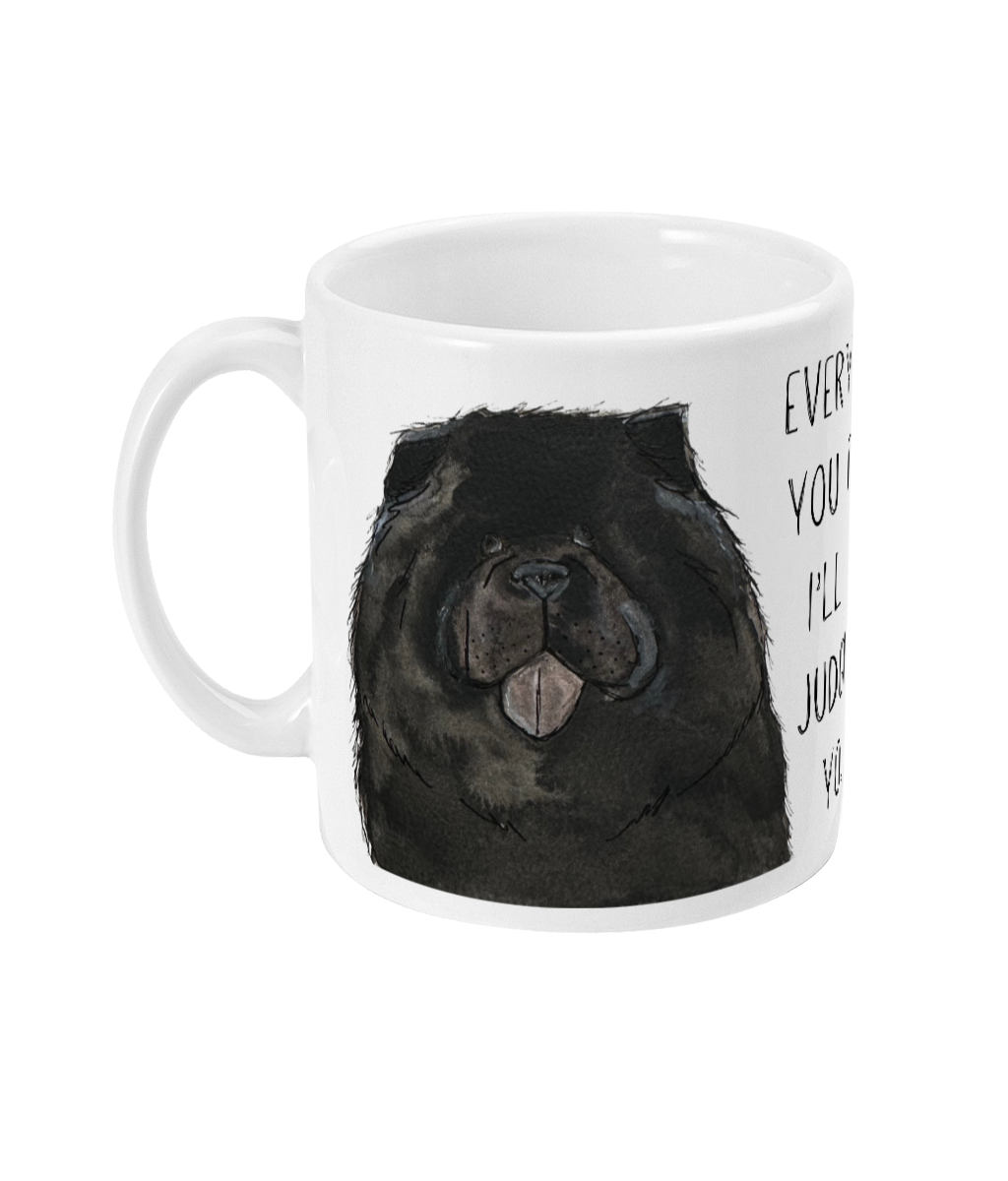 Black Chow Chow Ceramic Coffee Mug
