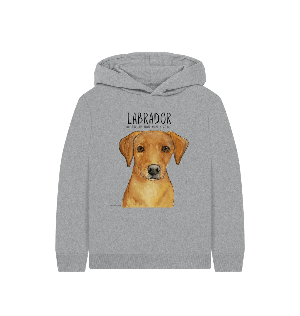 Fox Red Labrador Kids Hoodie Snack Mode Activated