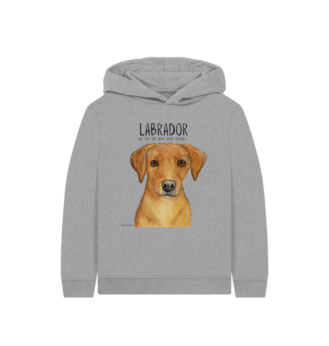 Fox Red Labrador Kids Hoodie Snack Mode Activated