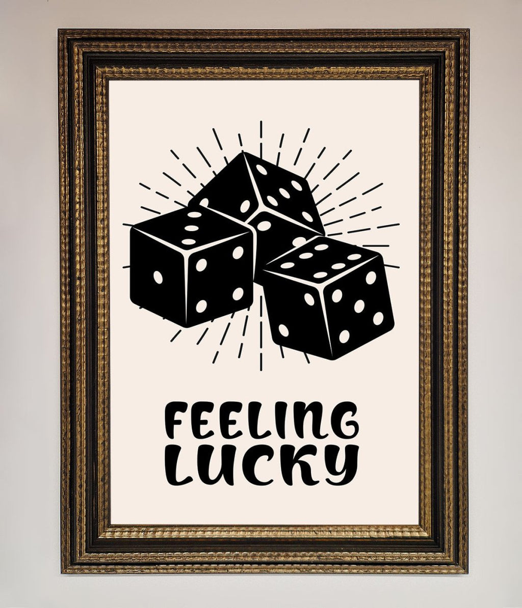Feeling Lucky Framed Poster