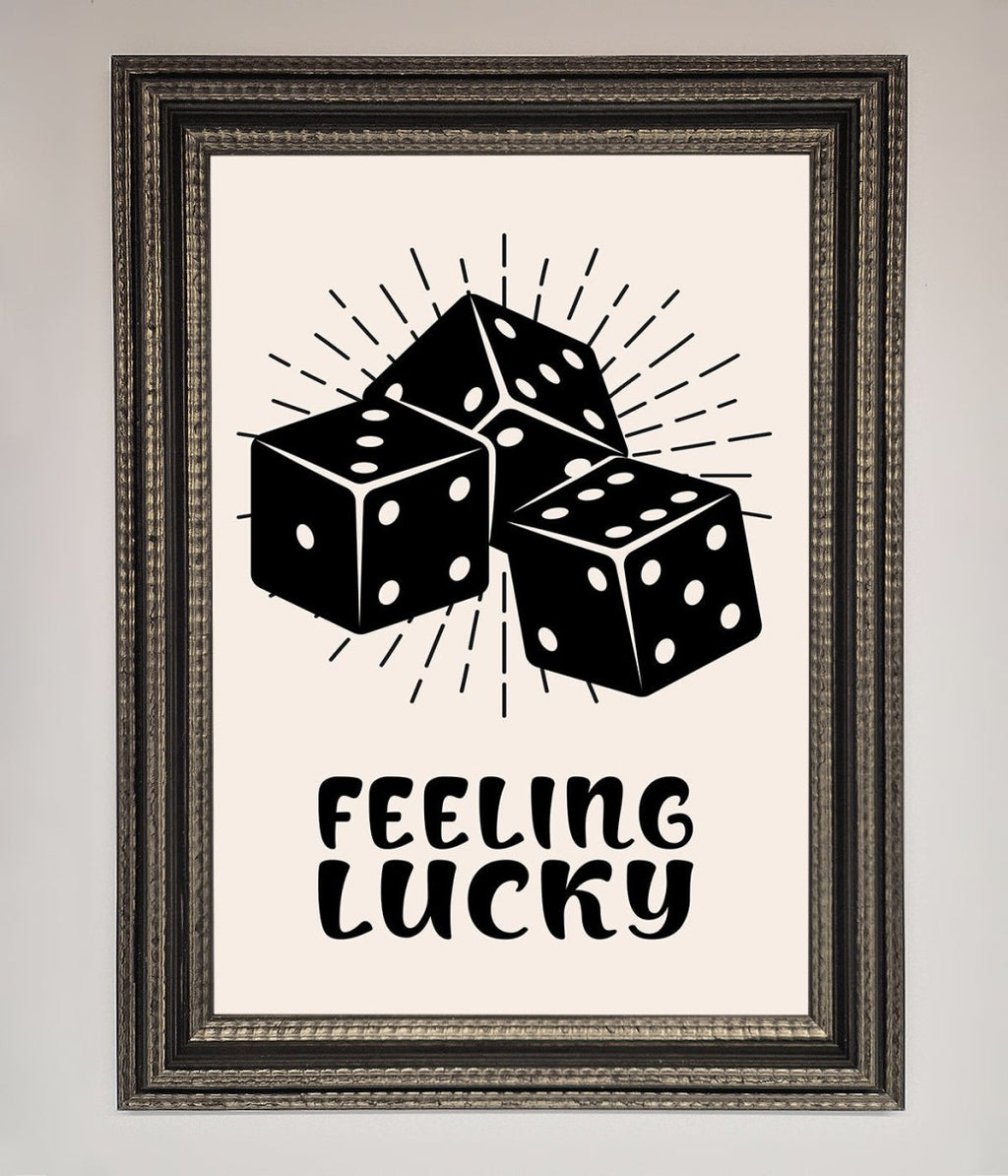 Feeling Lucky Framed Poster