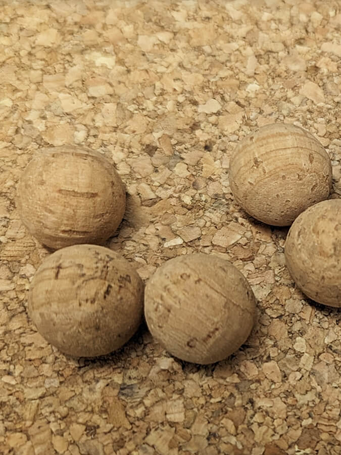 Cork Massage Balls Ten Pack