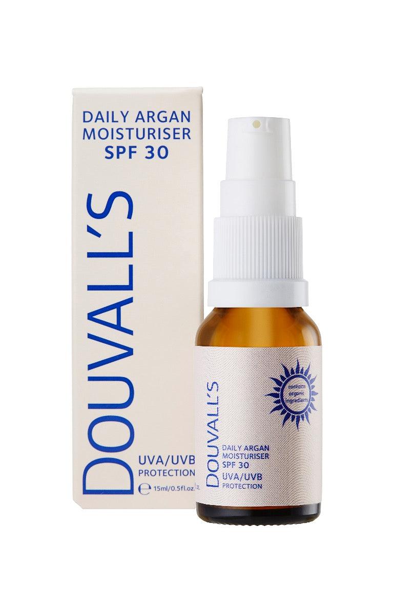 Daily Argan Moisturiser with SPF 30 UVA UVB Protection 15ml