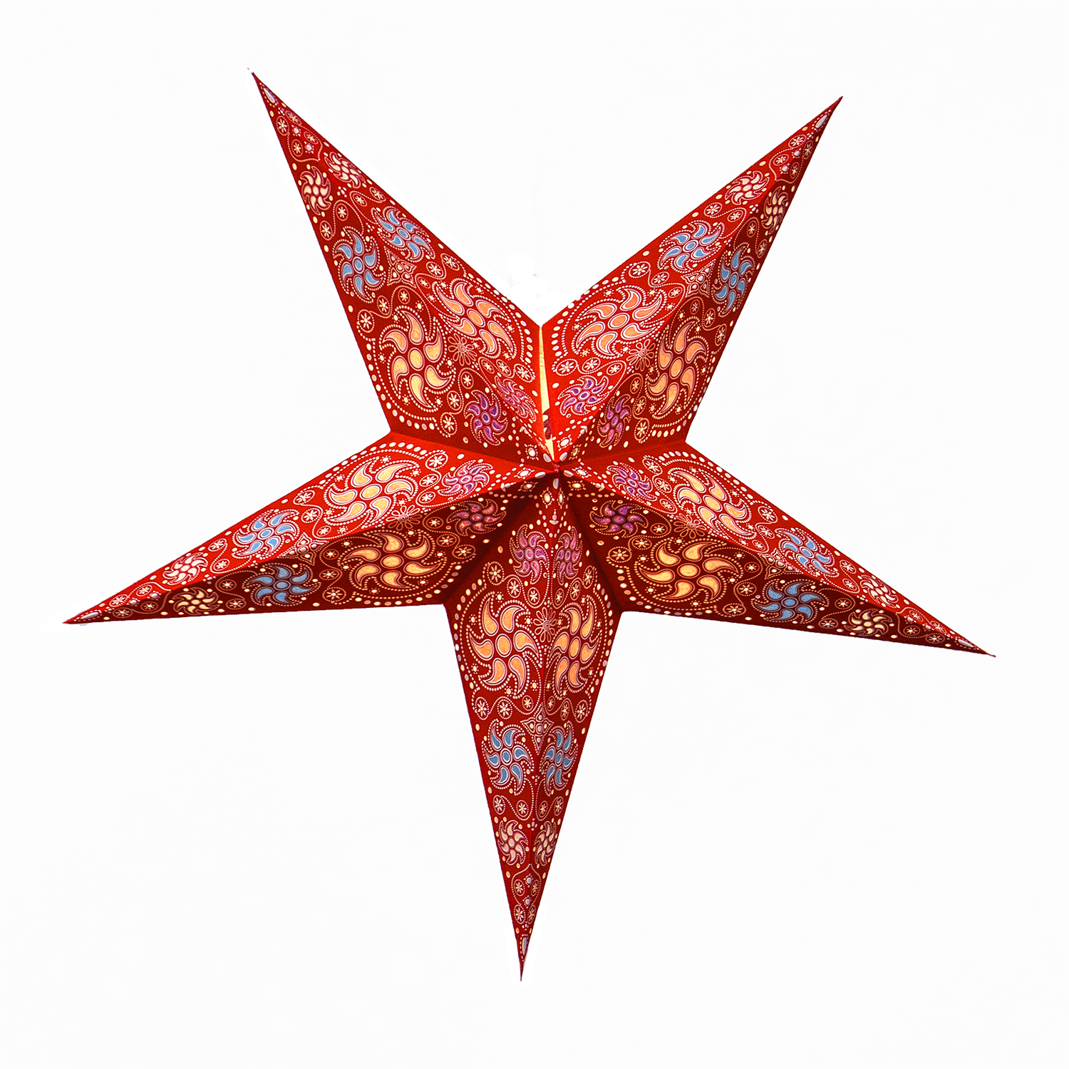 Firework Red Star Lantern