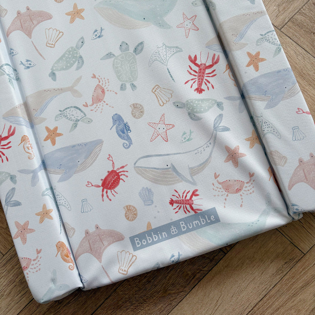 Standard Changing Mat - Deep Blue Sea Print