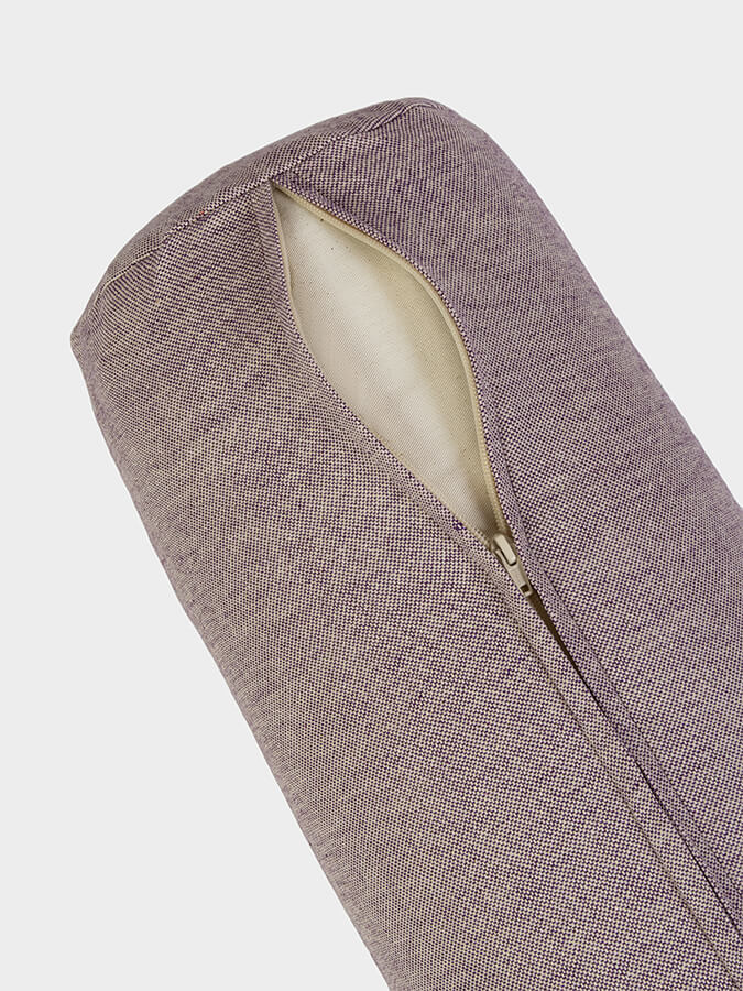 Organic Buckwheat Two Toned Meditation Bolster Cushion