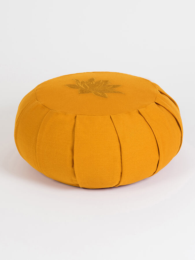 Organic Cotton Round Lotus Zafu Buckwheat Meditation Cushion