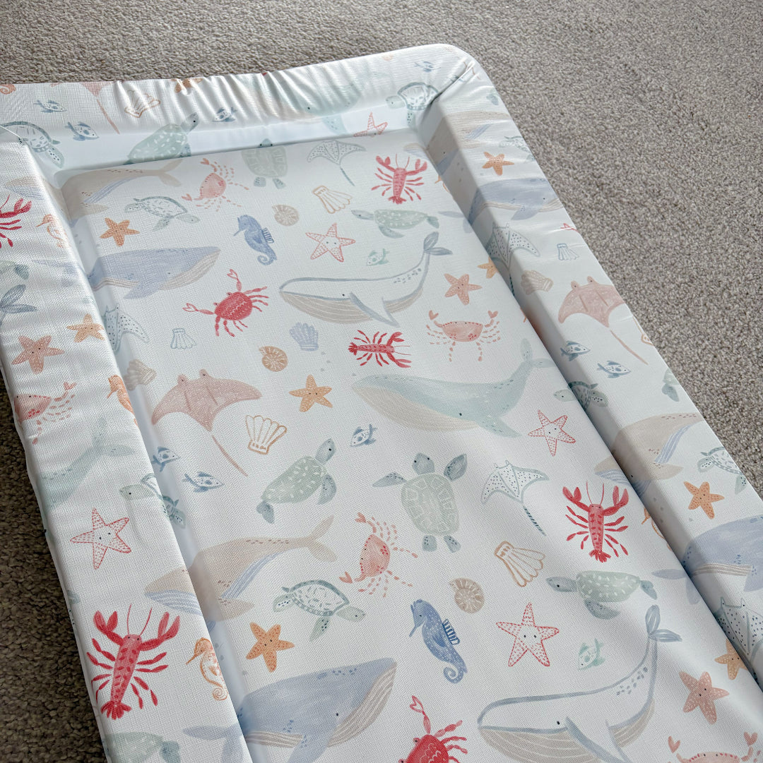 Standard Changing Mat - Deep Blue Sea Print