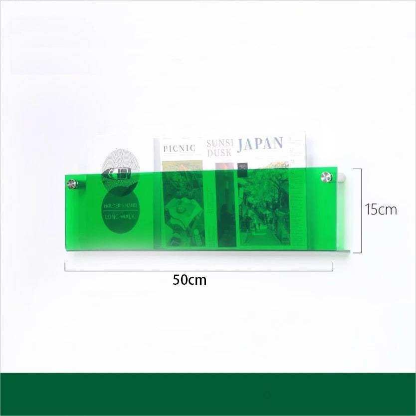 Floating Acrylic Magazine Holder