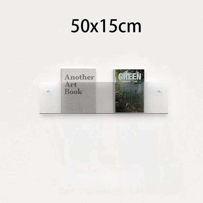 Floating Acrylic Magazine Holder