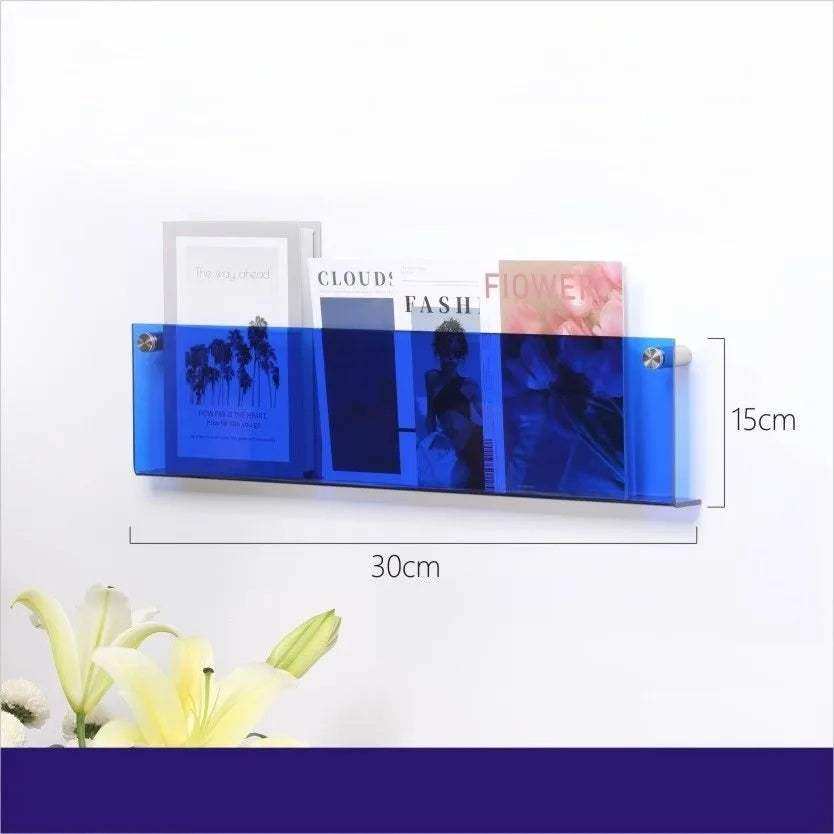 Floating Acrylic Magazine Holder
