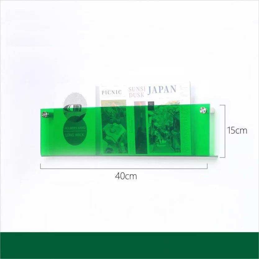 Floating Acrylic Magazine Holder