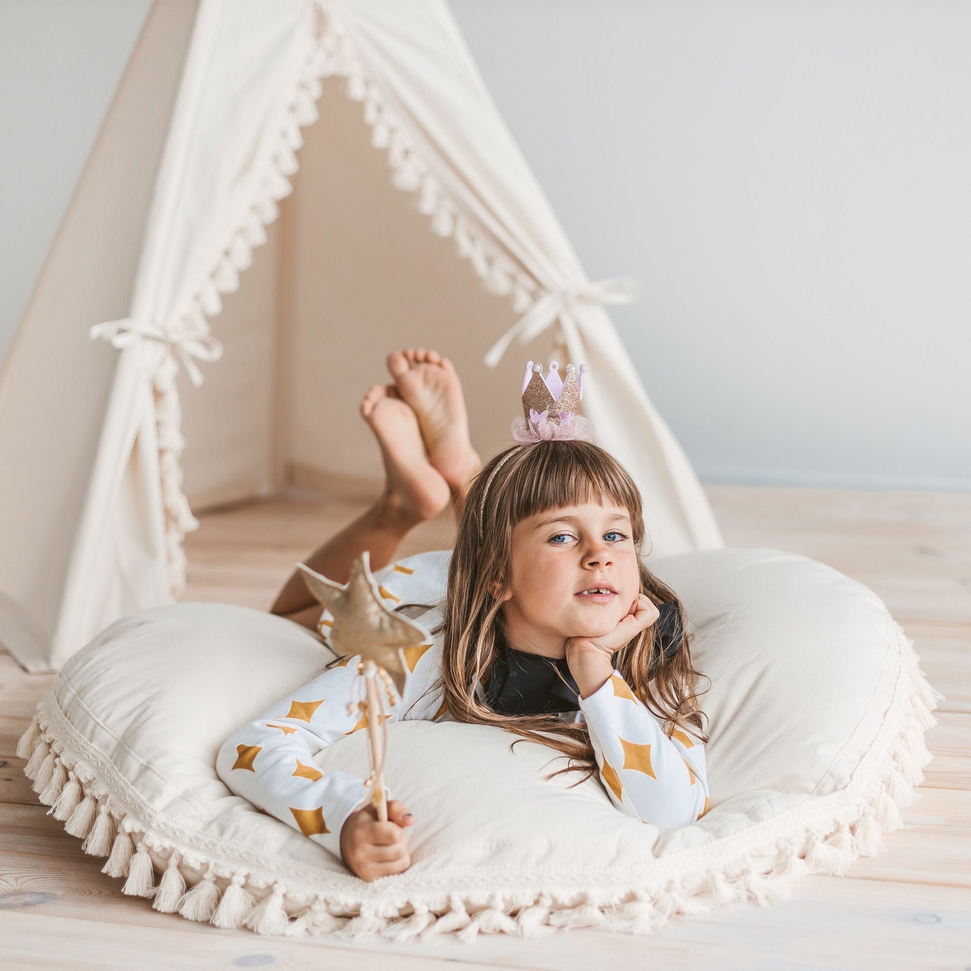 Boho Kids Teepee with Tassels