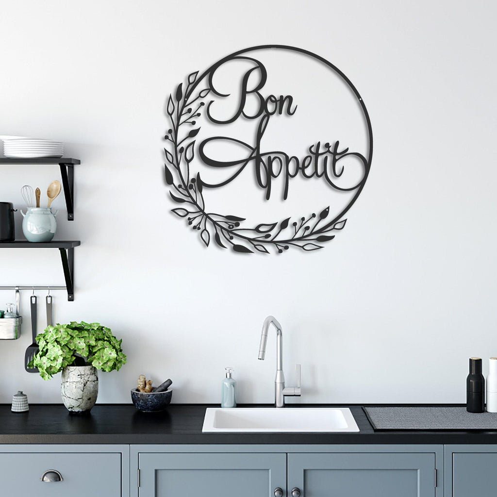 Bon Appetit Metal Wall Art