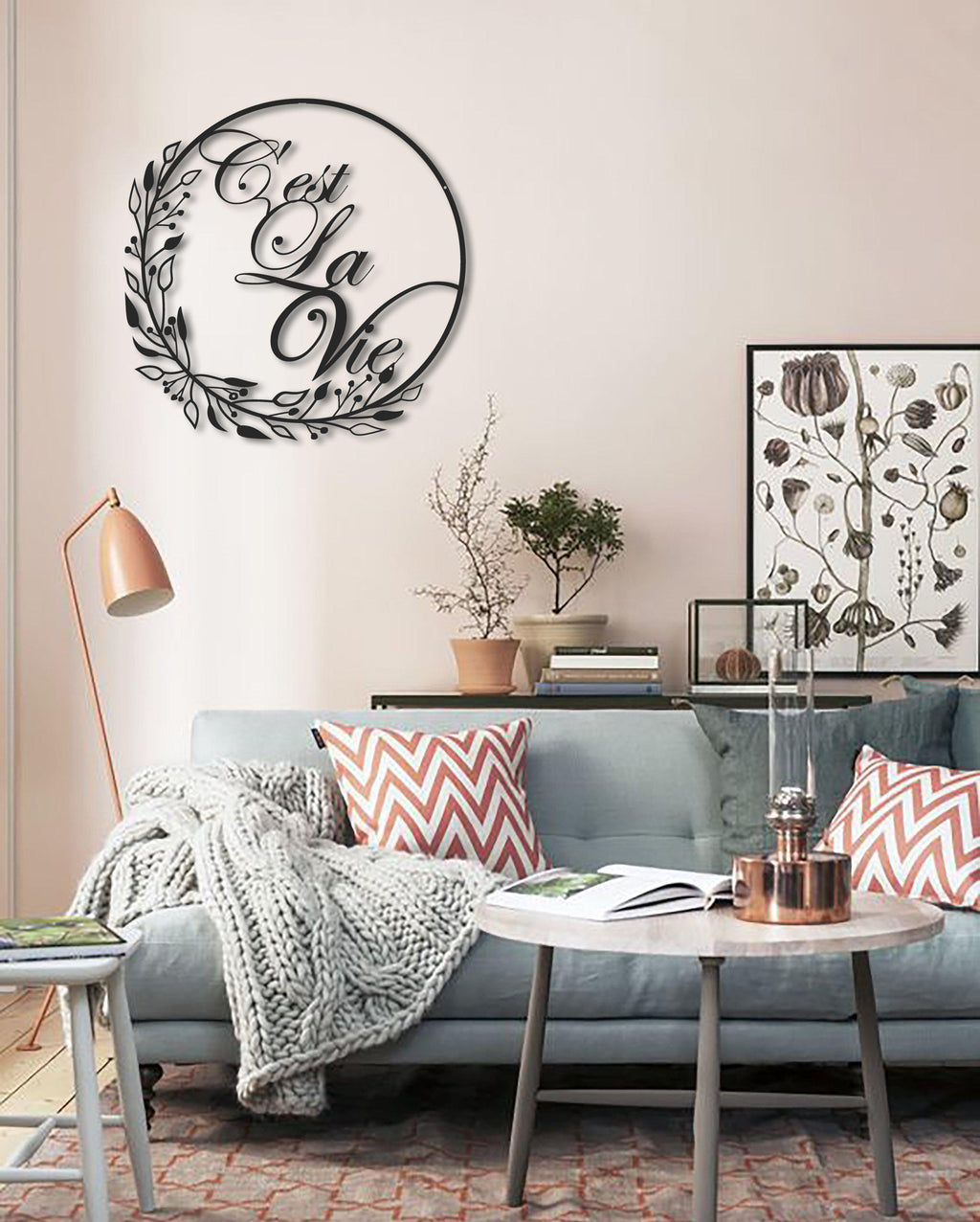 Metal Wall Art C'est La Vie