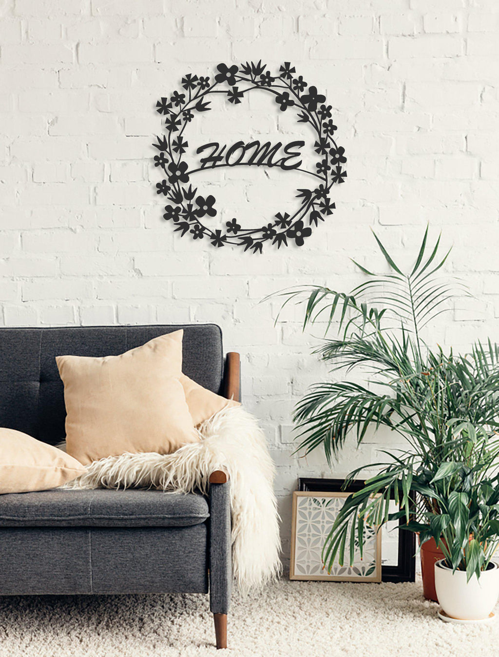 Flowery Metal Wall Art