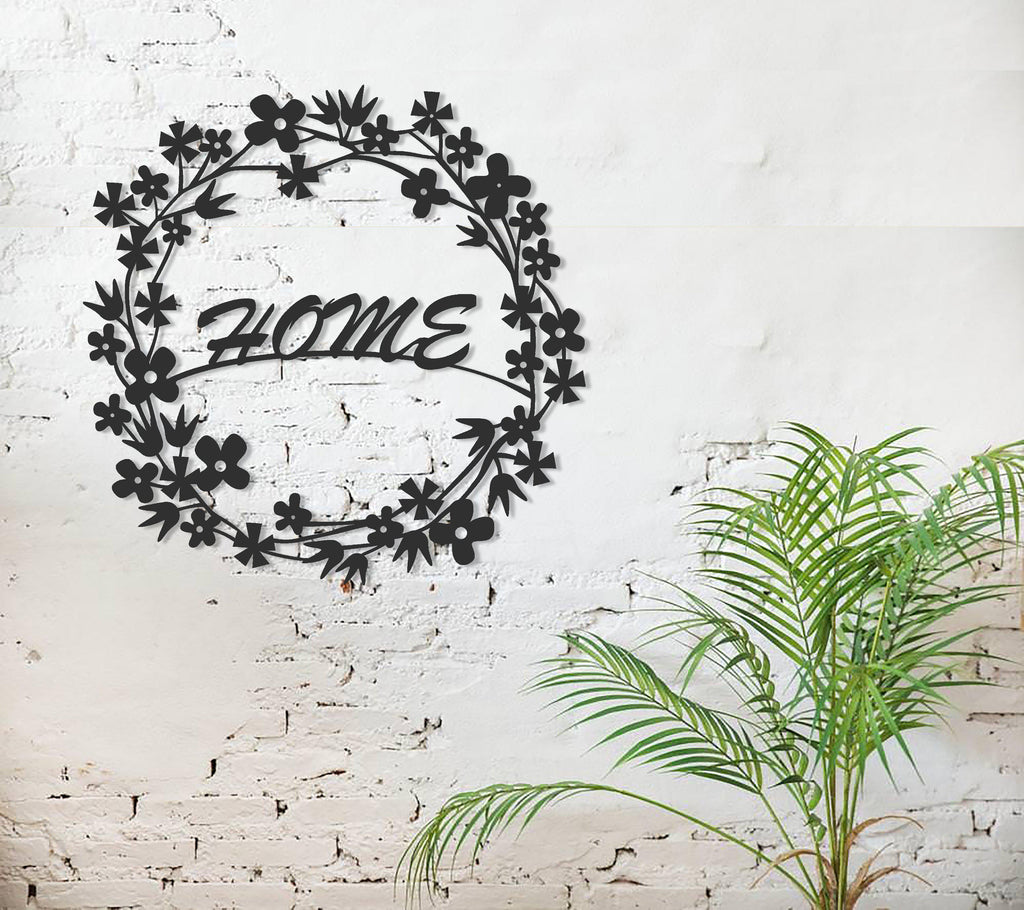 Flowery Metal Wall Art