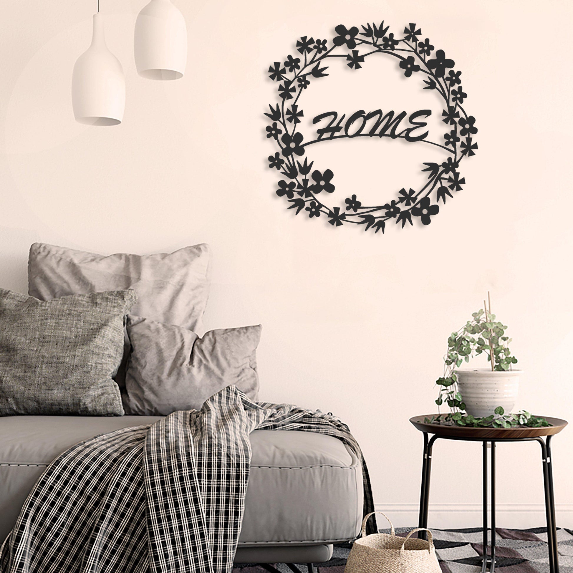 Flowery Metal Wall Art