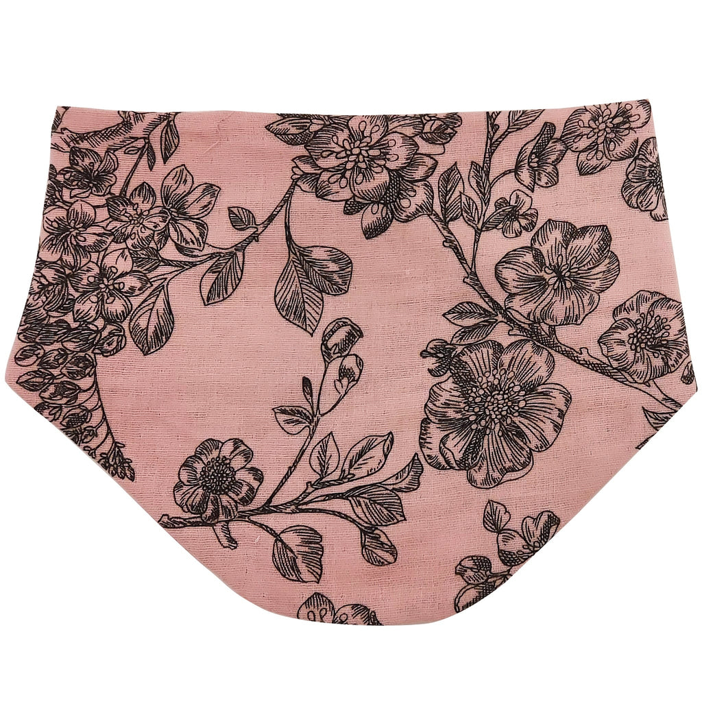Floral Baby Reversible Bib in Organic Muslin