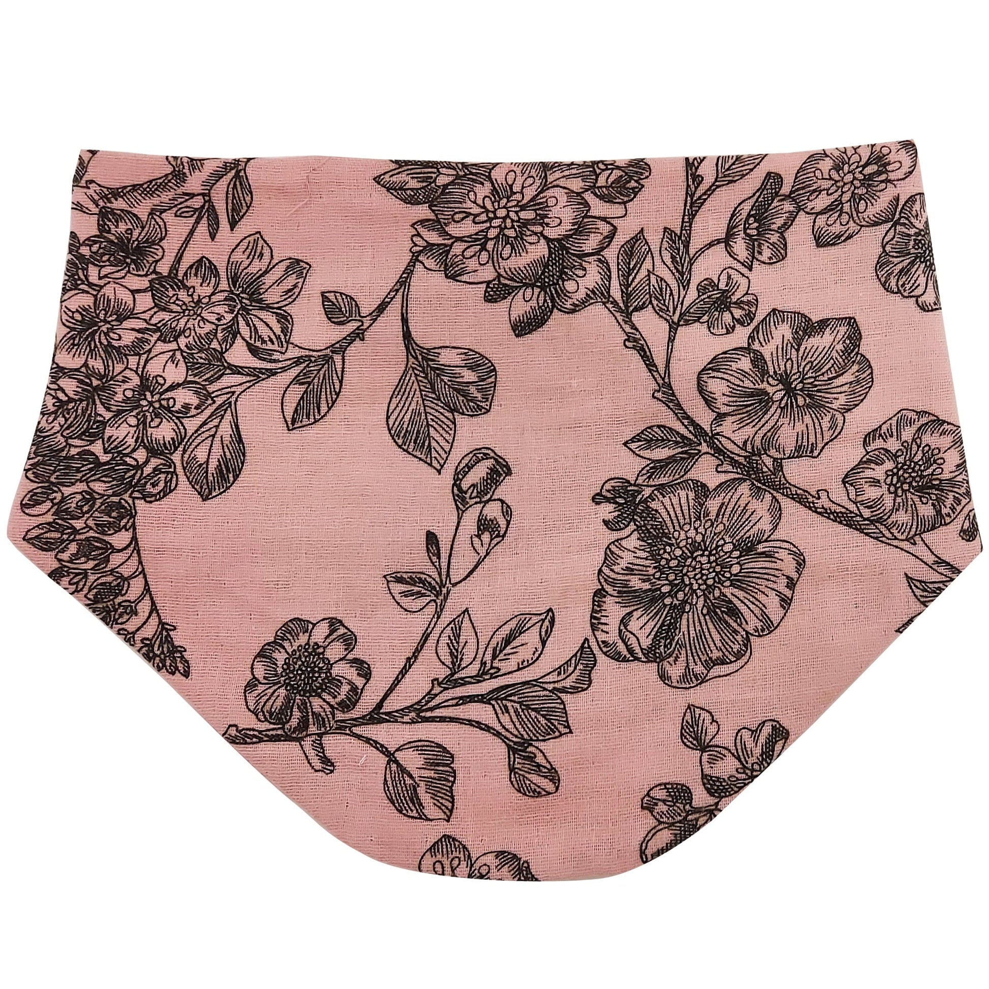 Floral Baby Reversible Bib in Organic Muslin