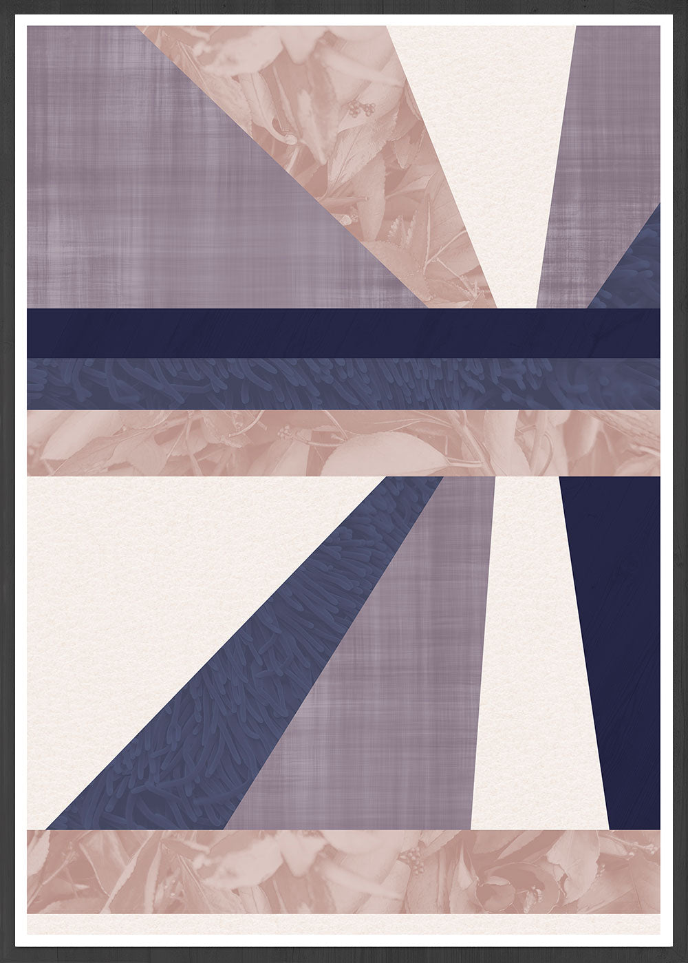 Floral Burst Geometric Poster Art