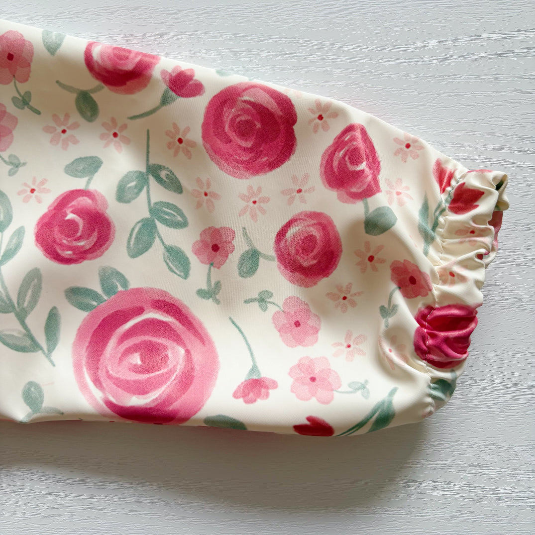 Long Sleeved Baby Bib - Country Floral