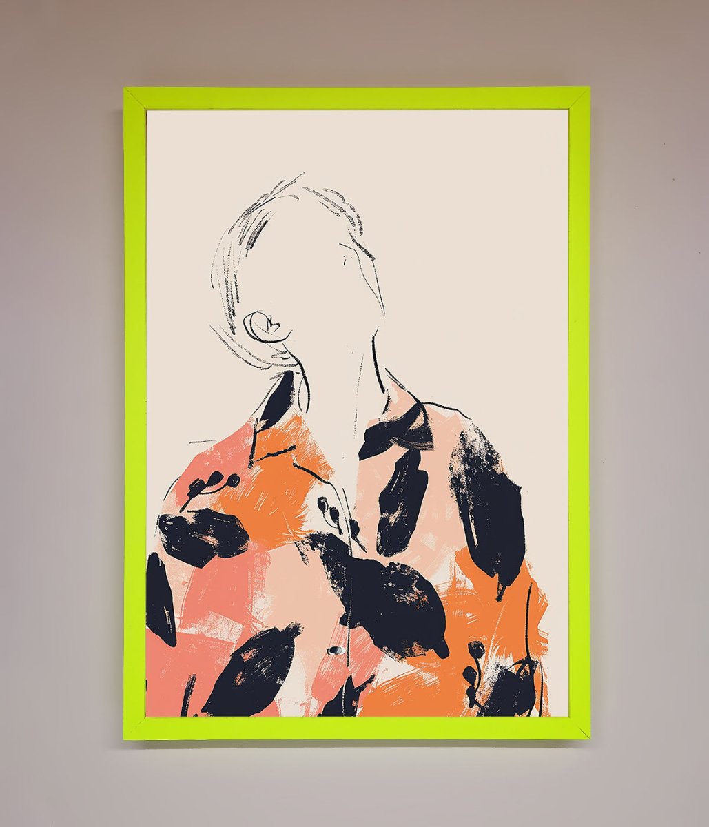 Floral Thinker Framed Wall Art