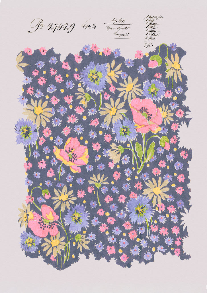 Floral Alchemy 1928 Vintage Archive Poster Print