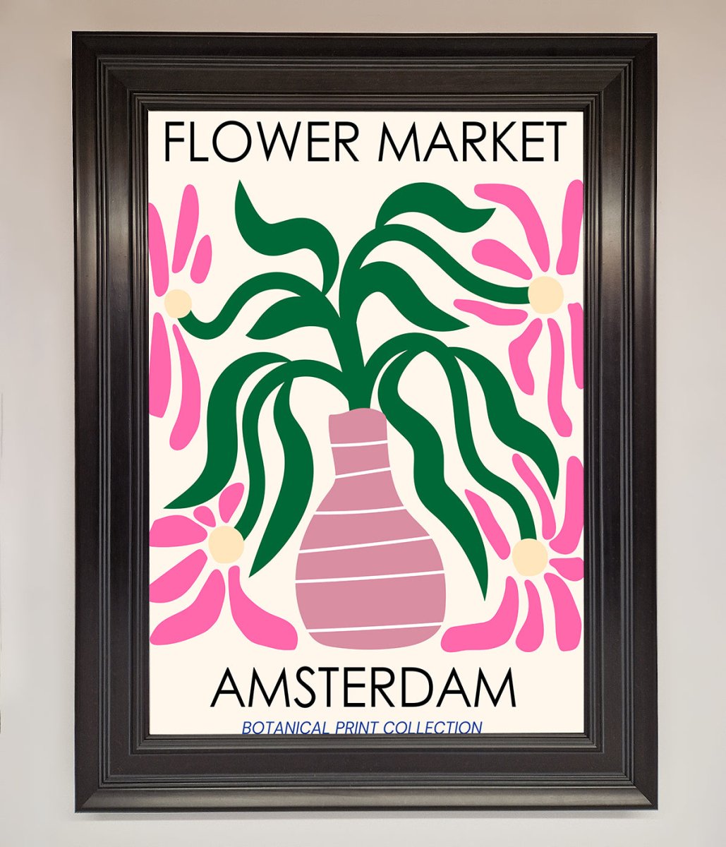 Flower Market Amsterdam Framed Poster