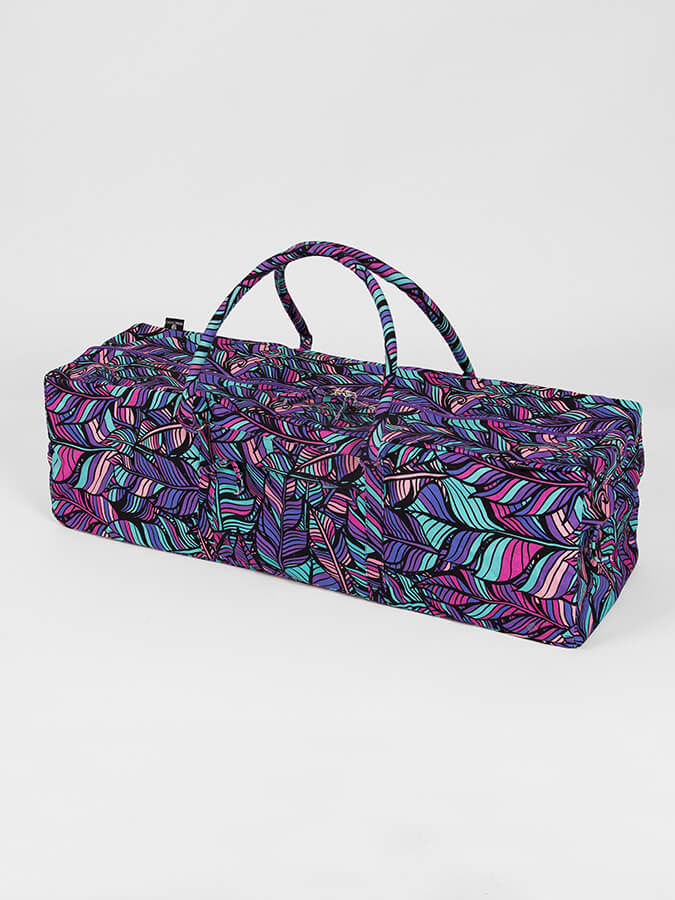 Organic Cotton Yoga Equipment Bag in Floral Design