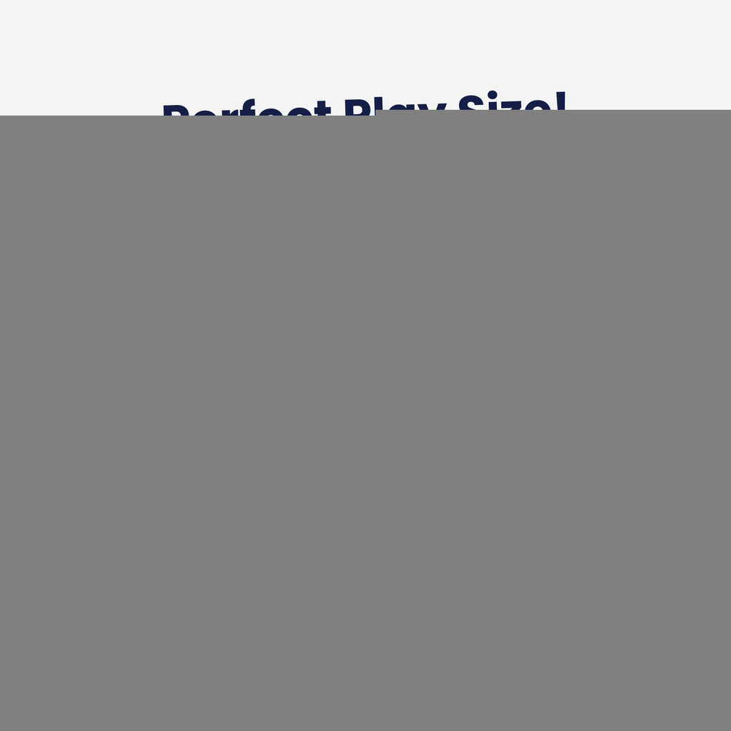 a child stepping on a sturdy soft foam building block to test its durability