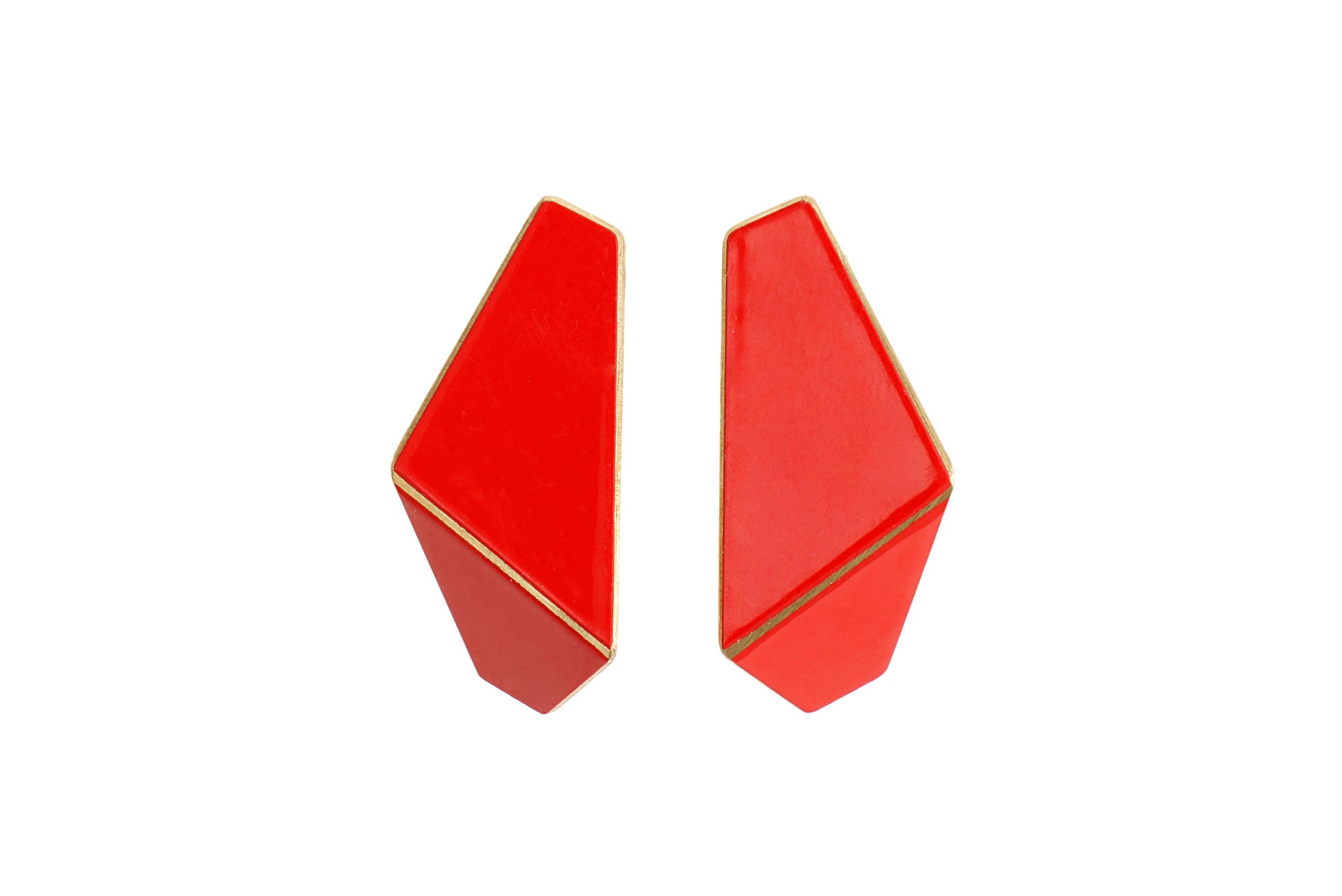 Folded Slim Earrings by Lisa Kroeber - Lightweight, Elegant & Perfect for Everyday Wear by Lisa Kroeber Jewellery at www.brixbailey.com