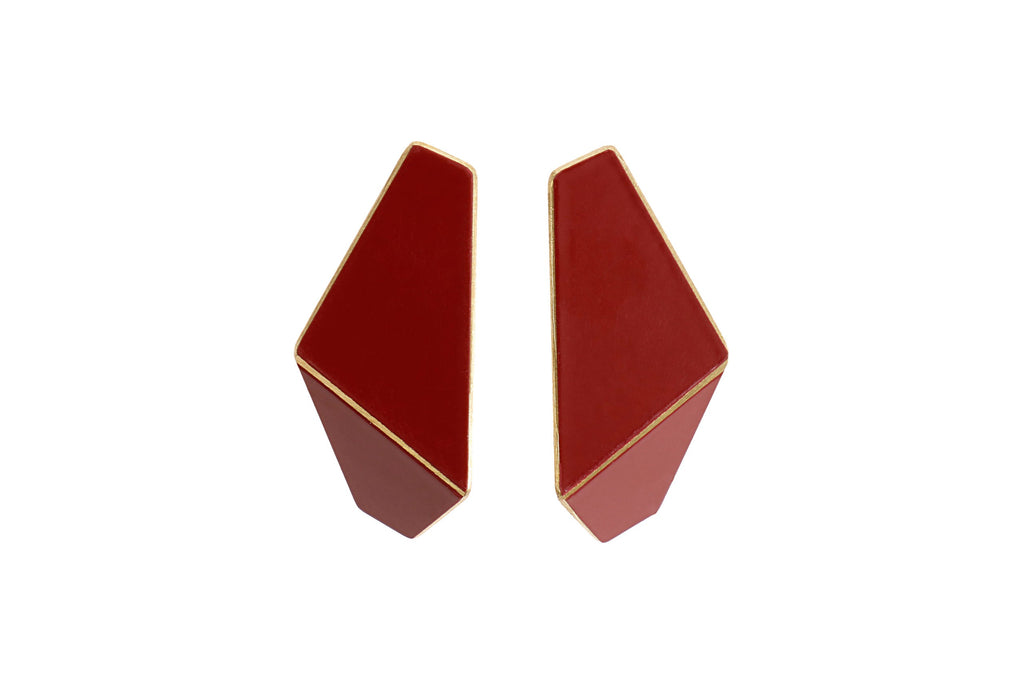 FOLDED SLIM Earrings - Lightweight, Everyday Elegance by Lisa Kroeber Jewellery by Lisa Kroeber Jewellery at www.brixbailey.com
