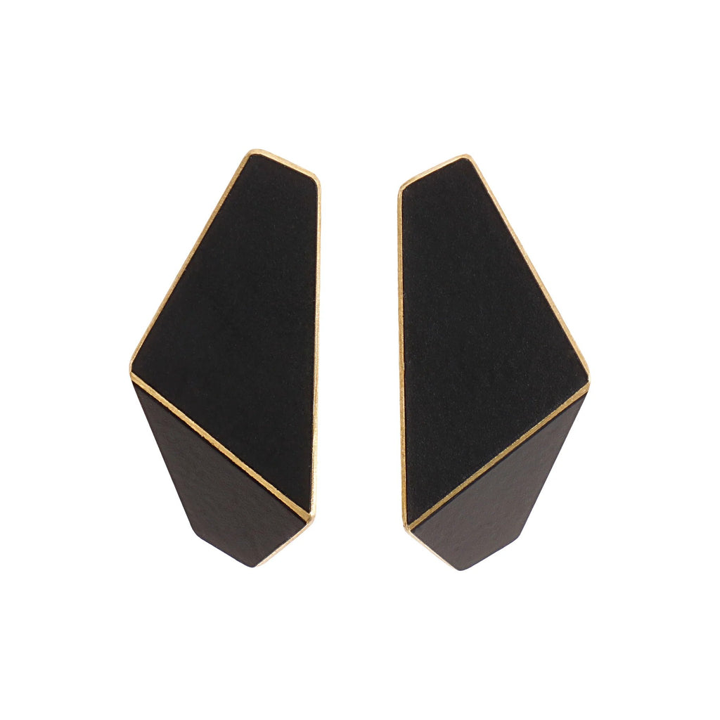 FOLDED SLIM Earrings - Lightweight & Unique for Daily and Evening Wear - Lisa Kroeber Jewellery by Lisa Kroeber Jewellery at www.brixbailey.com