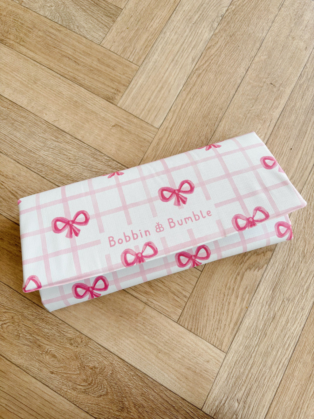 Travel Changing Mat - Pink Bows