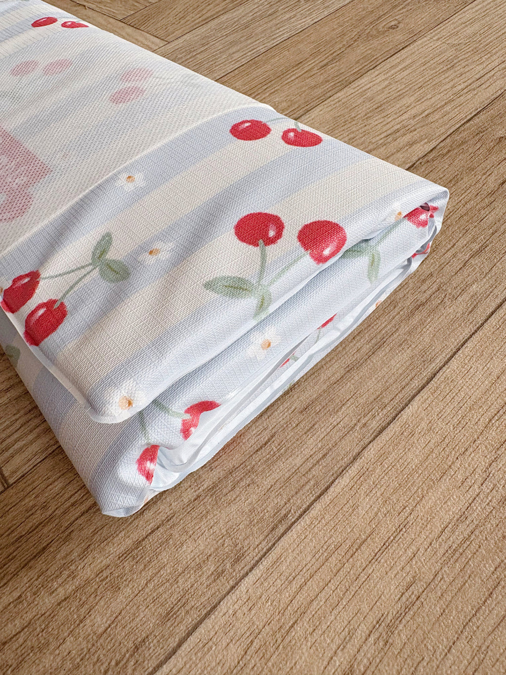 Travel Changing Mat - Cherry Stripe